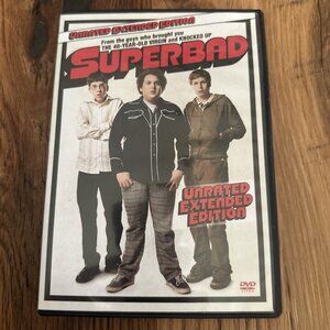 Superbad DVD Tested Working Unrated Extended Edition Comedy